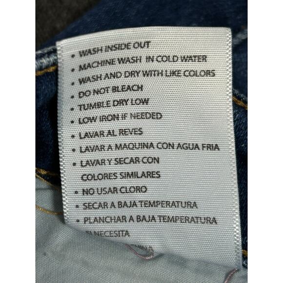 Kancan Maurices Jeans Size 26 High Rise Skinny Dark Wash Blue Denim Distressed - Picture 8 of 12